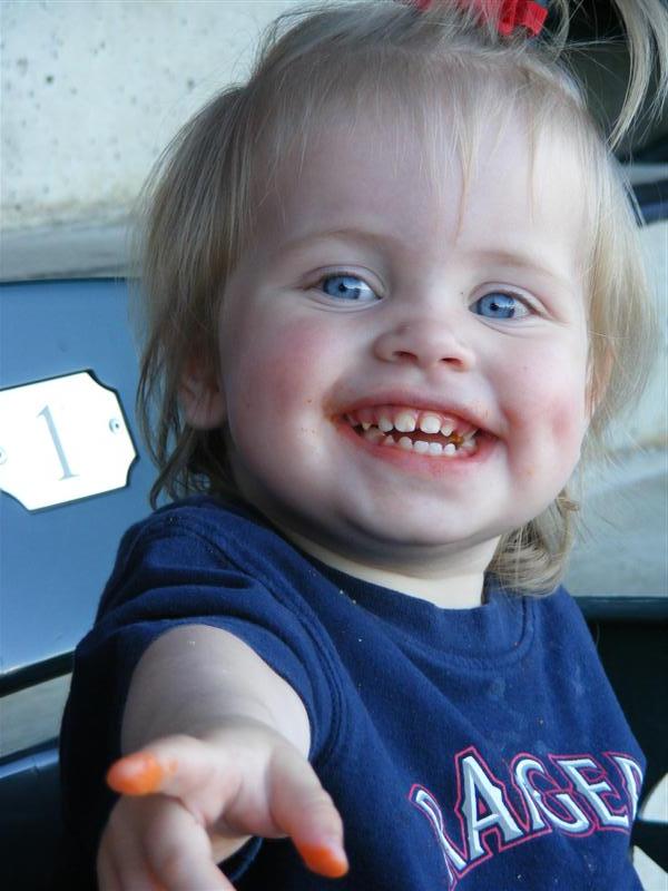 Jess_RangerGame-9.JPG - My "E.T." impersonation... that is if "E.T." ate Cheetos!?...